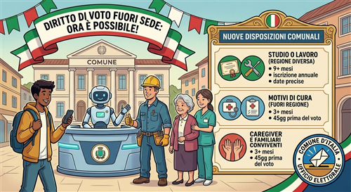 Voto fuori sede: al via il nuovo elenco comunale per studenti, lavoratori e degenti